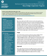 Resilience and Durability to Extreme Weather Pilot Project Navy Bridge Inspection Program