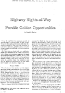 Highway RightsofWay Provide Golden Opportunities