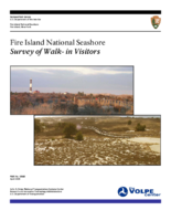 Fire Island National Seashore survey of walkin visitors