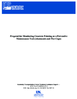 Proposal for monitoring concrete painting as a preventive maintenance tool Abutments and pier caps