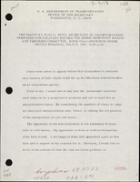 Testimony by Alan S Boyd Secretary of Transportation Prepared for Delivery Before the House Merchant Marine and Fisheries Committee Washington DC