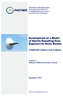 Development of a Model of Startle Resulting from Exposure to Sonic Booms A PARTNER Projects 8 and 24 Report