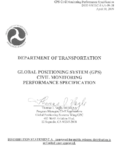 Global positioning system GPS civil monitoring performance specification