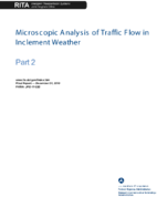 Microscopic Analysis of Traffic Flow in Inclement Weather Part 2