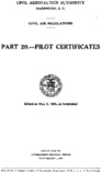 Part 20 Pilot Certificates
