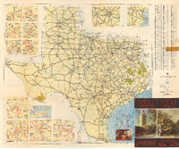 Texas Highway Map 1939 Summer Edition June 1 1939