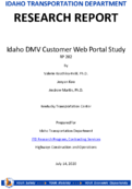 Idaho DMV Customer Web Portal Study