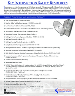 Key Intersection Safety Resources