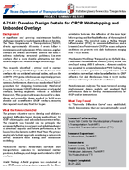 07148 Develop Design Details for CRCP Whitetopping and Unbonded Overlays Summary