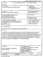 The Urban Transportation Planning Database