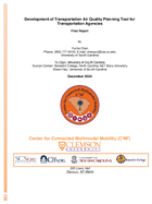 Development of Transportation Air Quality Planning Tool for Transportation Agencies