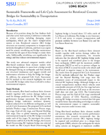 Sustainable Frameworks and Life Cycle Assessment for Reinforced Concrete Bridges for Sustainability in Transportation Research Brief