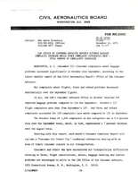 Air Travel Consumer Report October 1975