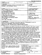 Estimated Economic Impact of Widening State Highway 21 in Caldwell Texas