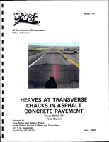 Heaves at Transverse Cracks in Asphalt Concrete Pavement
