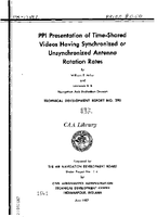 PPI Presentation of TimeShared Videos Having Synchronized Or Unsynchronized Antenna Rotation Rates