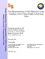 Fast Determination of Soil Behavior in the Capillary Zone Using Simple Laboratory Tests