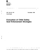Evaluation of Child Safety Seat Enforcement Strategies