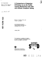 A Comparison of Detection Efficiency on an Air Traffic Control Monitoring Task with and without Computer Aiding