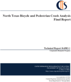 North Texas Bicycle and Pedestrian Crash Analysis Final Report