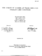 The effects of alcohol at three simulated aircraft cabin conditions