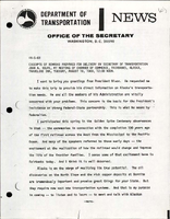 Excerpts of Remarks Prepared for Delivery by Secretary of Transportation John A Volpe at Meeting of Chamber of Commerce Fairbanks Alaska
