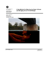 A New Method for Detecting the Onset of Scour and Managing Scour Critical Bridges