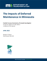 The Impacts of Deferred Maintenance in Minnesota