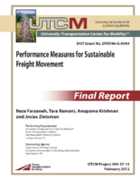 Performance measures for sustainable freight movement