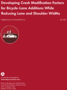 Developing Crash Modification Factors for BicycleLane Additions While Reducing Lane and Shoulder Widths