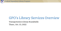 Keeping America Informed GPOs Library Services Overview