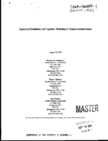 Applying Simulation and Logistics Modeling to Transportation Issues