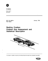Backing Crashes Problem Size Assessment And Statistical Description Final Report