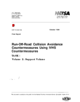 RunOffRoad Collision Avoidance Countermeasures Using IVHS Countermeasures Task 1 Volume 2 Support Volume Final Report