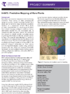 06973 Predictive Mapping of Rare Plants Project Summary