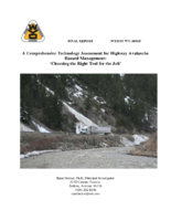 A Comprehensive Technology Assessment for Highway Avalanche Hazard Management  Choosing the Right Tool for the Job