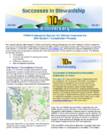 Successes in Stewardship  FHWA Endangered Species Act Webtool Improves the ESA Section 7 Consultation Process