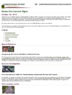 Human Environment Digest October 20 2016