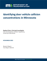 Identifying Deer Vehicle Collision Concentrations in Minnesota