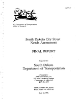 South Dakota City Street Needs Assessment