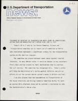 Statement of Secretary of Transportation Brock Adams on Congressional Action Taken on Administrations Amtrak Plan