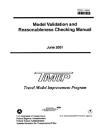 Model Validation and Reasonableness Checking Manual