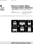National Urban Mass Transportation Statistics 1982 Section 15 Annual Report November 1983