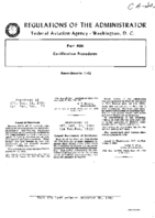 Part 406 Amendment 11 Effective December 31 1953 Repeal Of Procedures And Amendment 12 Effective October 15 1959 SubPart B  Issuance Of Certificates