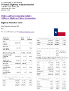 Highway Statistics Series State Statistical Abstracts 2012  Texas