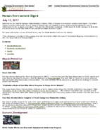 Human Environment Digest July 13 2017