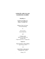 Lockpin and collar fastening system  final report