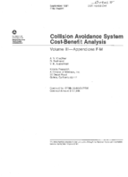 Collision avoidance system costbenefit analysis  volume III  appendices FM