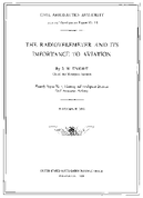 The Radiotelemeter and Its Importance to Aviation Technical Development Report No 16
