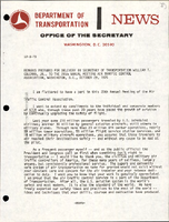 Remarks Prepared for Delivery by Secretary of Transportation William T Coleman Jr to the 20th Annual Meeting of the Air Traffic Control Association